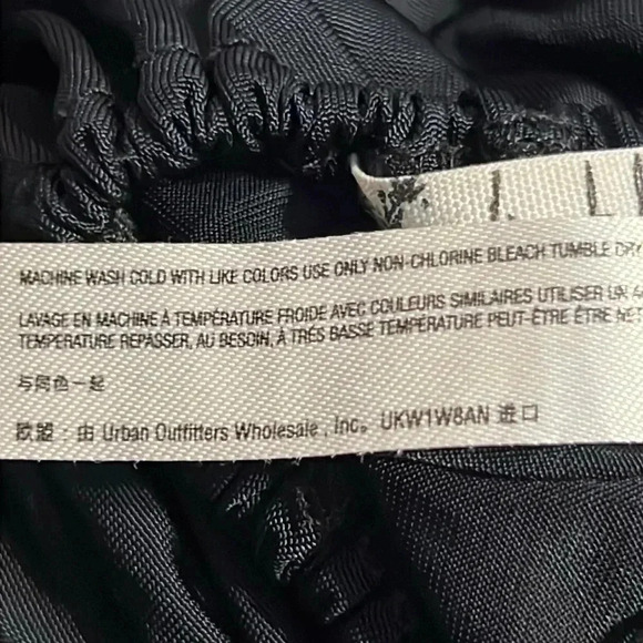 Intimately Free People Womens  Body Suit Large Thong Black Sleeveless tie back‎ - Picture 9 of 9